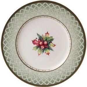 FITZ AND FLOYD WINTER HOLIDAY 12" BUFFET/SERVING PLATTER